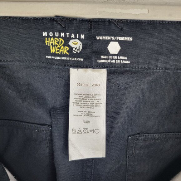 Mountain Hardwear Women's Size 8 Pants Black Raw Hem - Picture 5 of 6